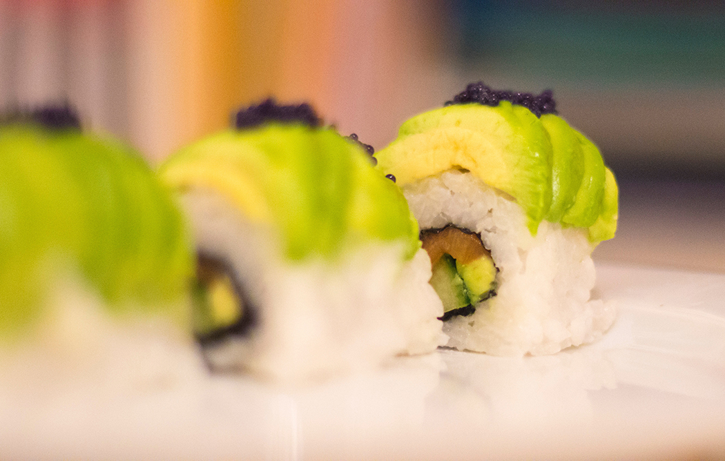 Sushi de abacate Villalva Frutas