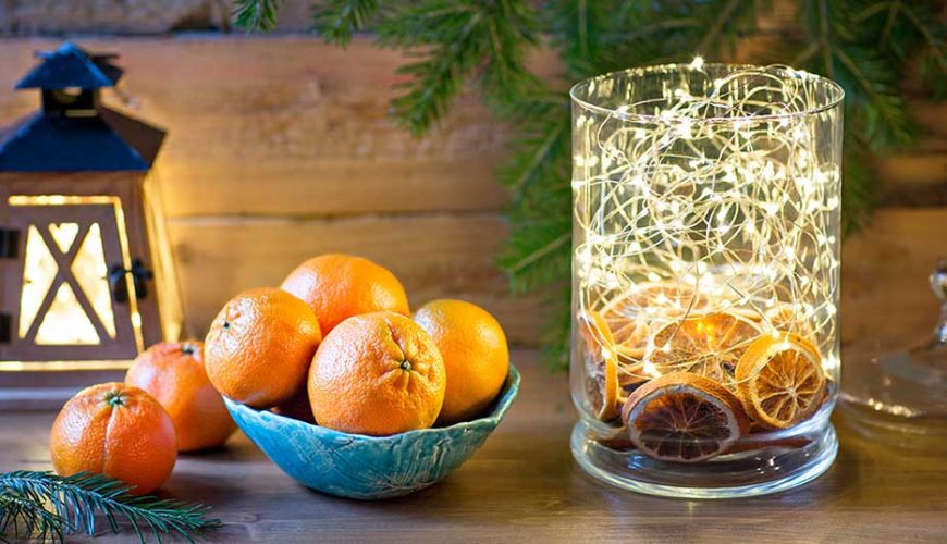 Faça sua própria decoração de Natal com frutas cítricas – Villalva Frutas