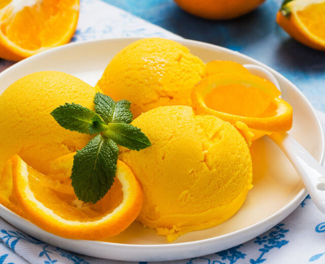 Sorvete de laranja