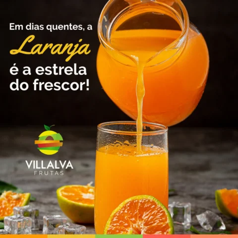 Em dias quentes a laranja é a estrela do frescor