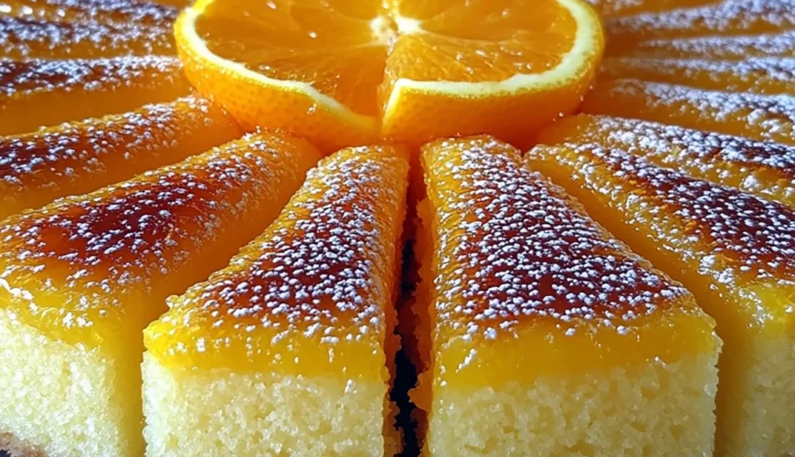 Bolo Cítrico de Fubá com Laranja