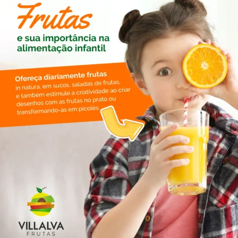 O benefício das frutas para as crianças