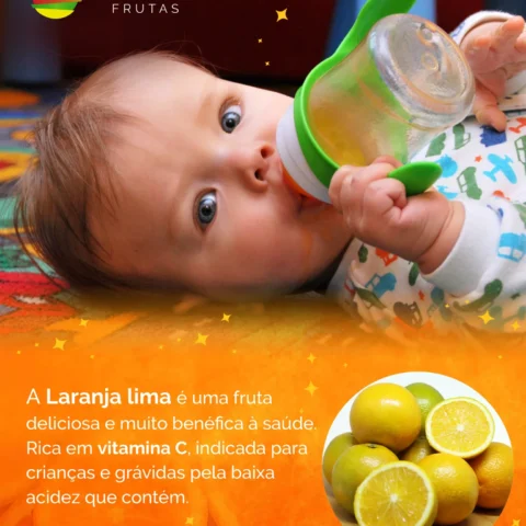 A laranja-lima é uma fruta deliciosa e muito benéfica para a saúde.